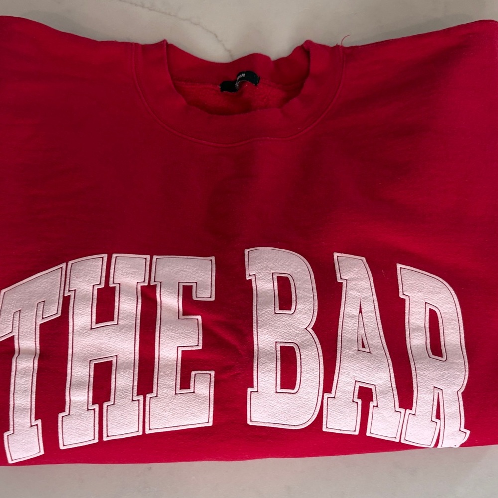 The Bar Vibrant Red Hoodie